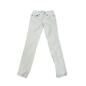 Justice White Corduroy Straight-Leg Girls Pants Size 8R